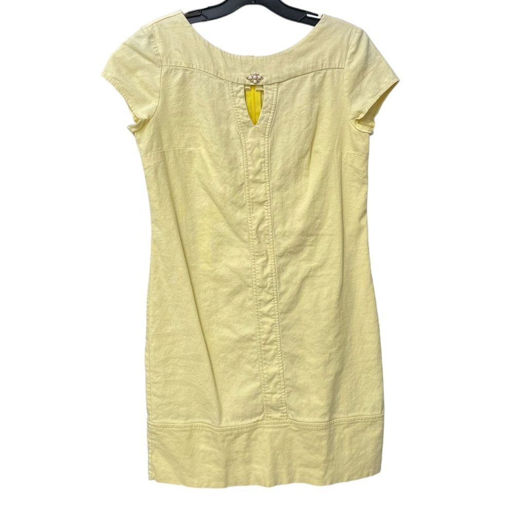 Linen Arizzo straight zipper back women's dress size medium